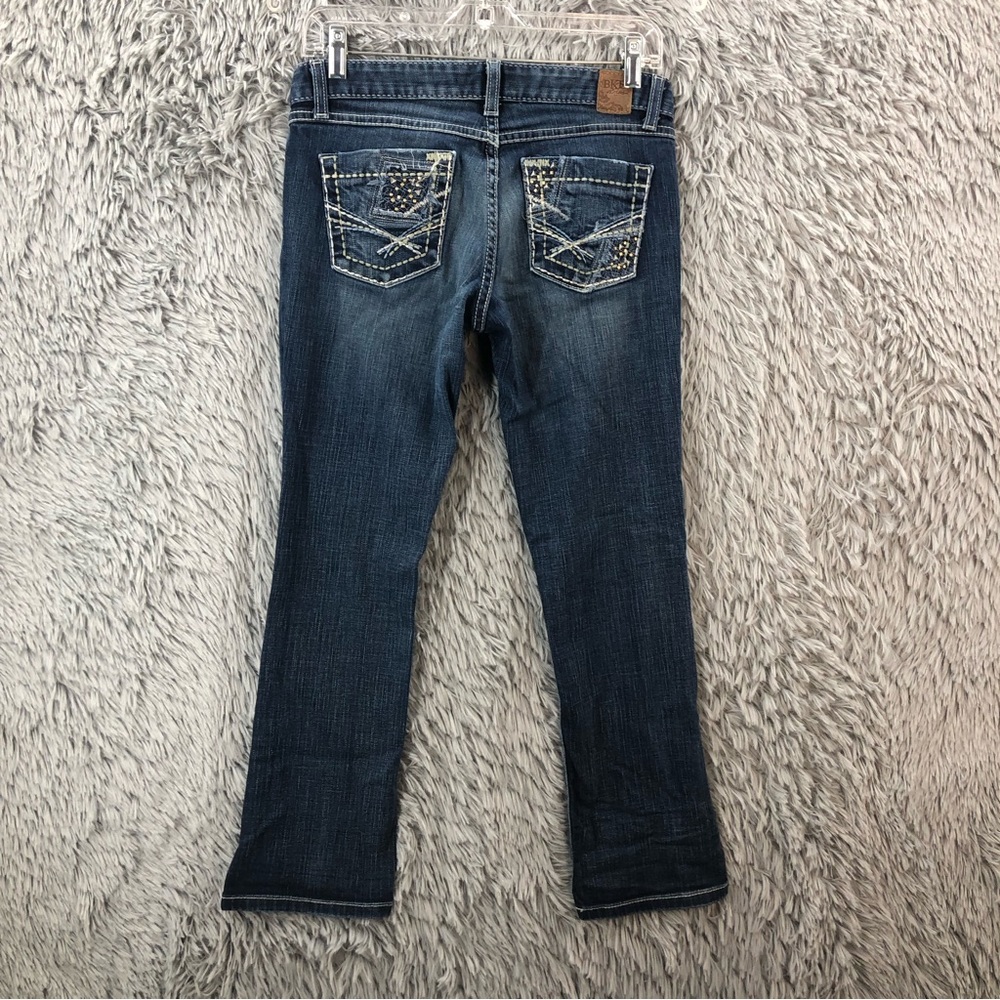 BKE Buckle Jeans Womens Size 28 Sabrina  Stretch Straight Leg Cropped Denim